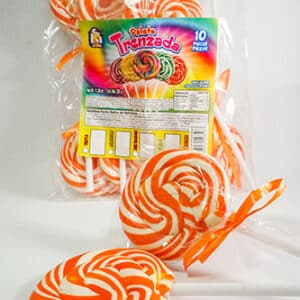 TIPICO PALETA TRENZADA ORANGE 10 PCS