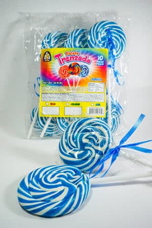 TIPICOS PALETA TRENZADA AZUL 10 UDS