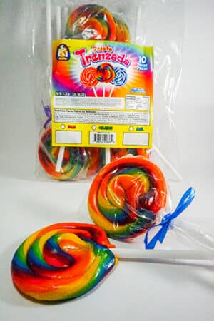 TIPICOS PALETA TRENZADA COLORES 10 PCS