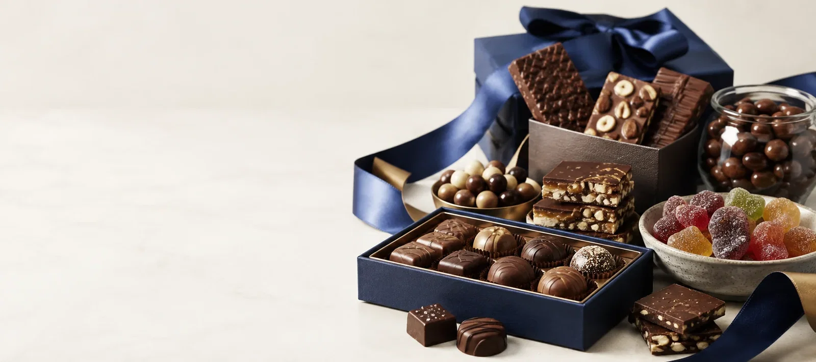 Father's Day candy gift box with chocolates, truffles and gummies at Candy4Less