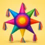 Colorful traditional star pinata available at Candy4Less