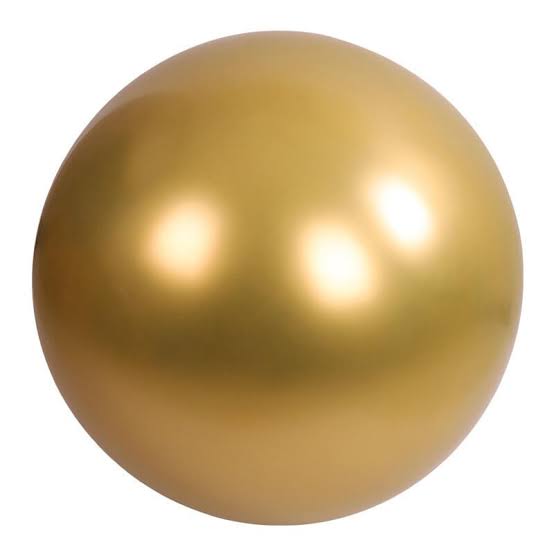"36 CHROME BALLOONS 2PCS GOLD