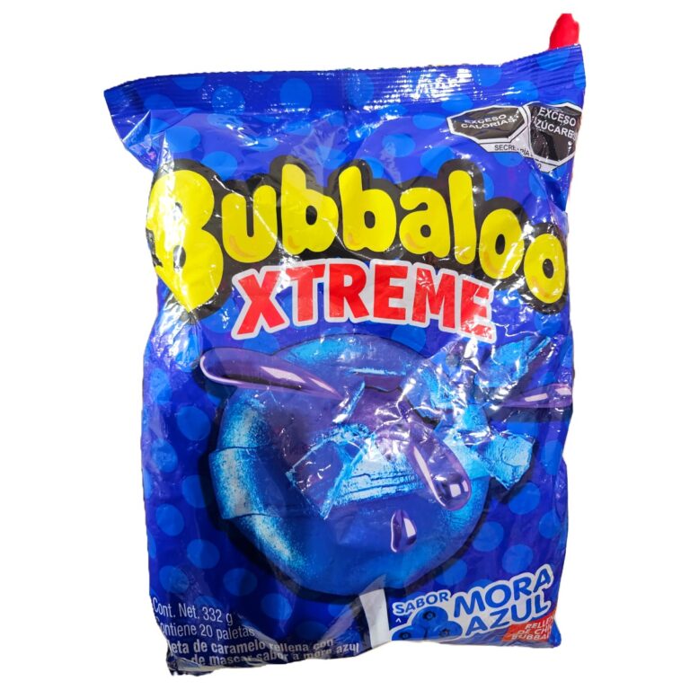 ADAMS BUBBALOO EXTREMA MORA PALETA 20CT