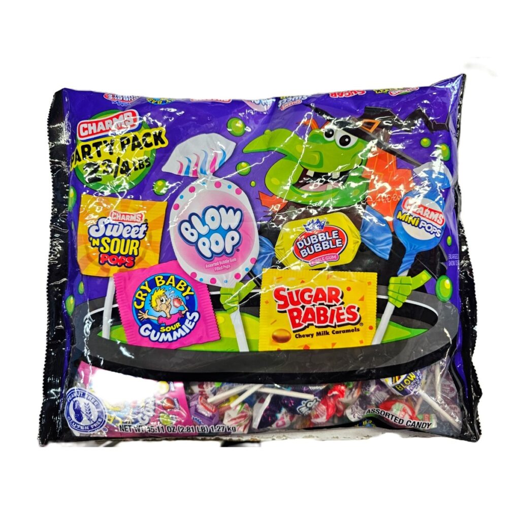 CHARMS PARTY PACK HALLOWEEN CANDY 45.11OZ